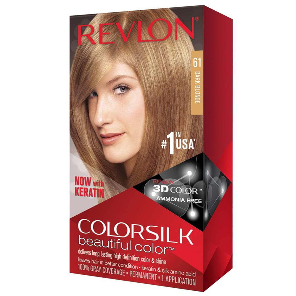 Revlon Colorsilk Hair Color USA #61 Dark Blonde - 1ct/3pk