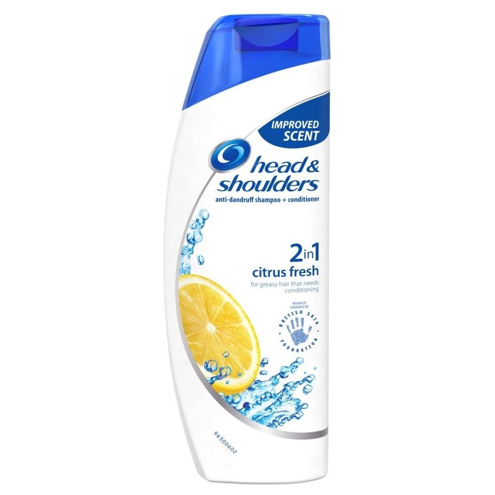 Head & Shoulders Citrus 2in1 Anti-Dandruff Shampoo and Conditioner - 400ml/13.5oz/6pk