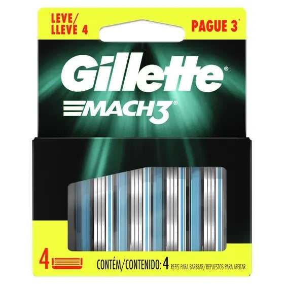 Gillette Mach3 Men's Razor Blades - 4ct/12pk
