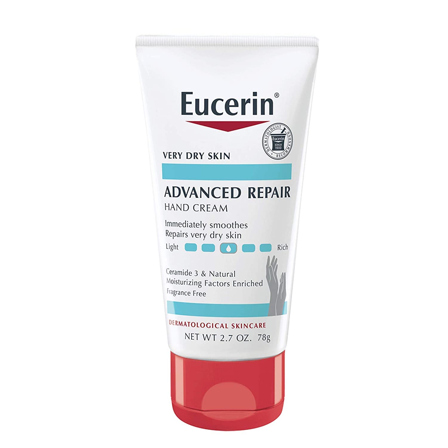 Eucerin Advanced Repair Extra-Enriched Hand Creme-Checkout Tube - 2.7oz/3pk