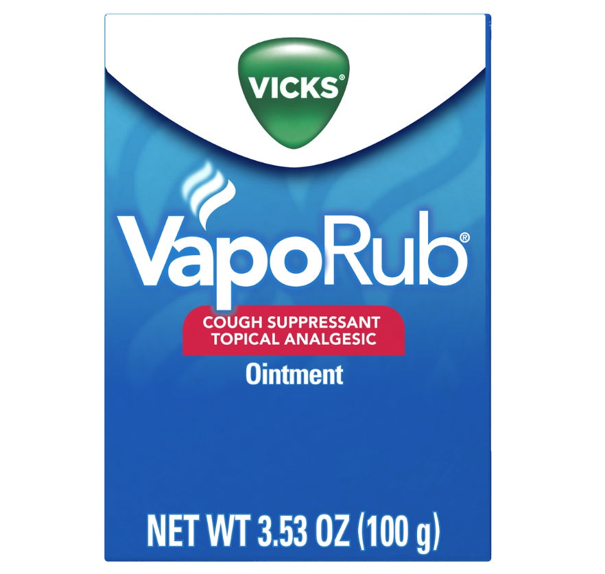 Vicks VapoRub Original Cough Suppressant Topical Chest Rub & Analgesic Ointment - 3.53oz/24pk