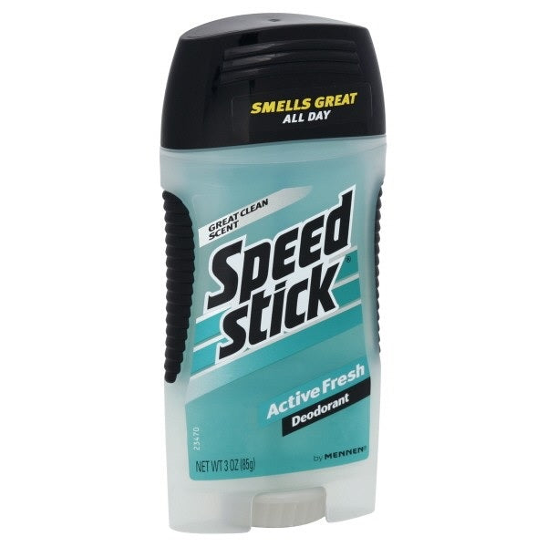 Mennen Speed Stick Clear Deodorant Active Fresh - 3oz/12pk