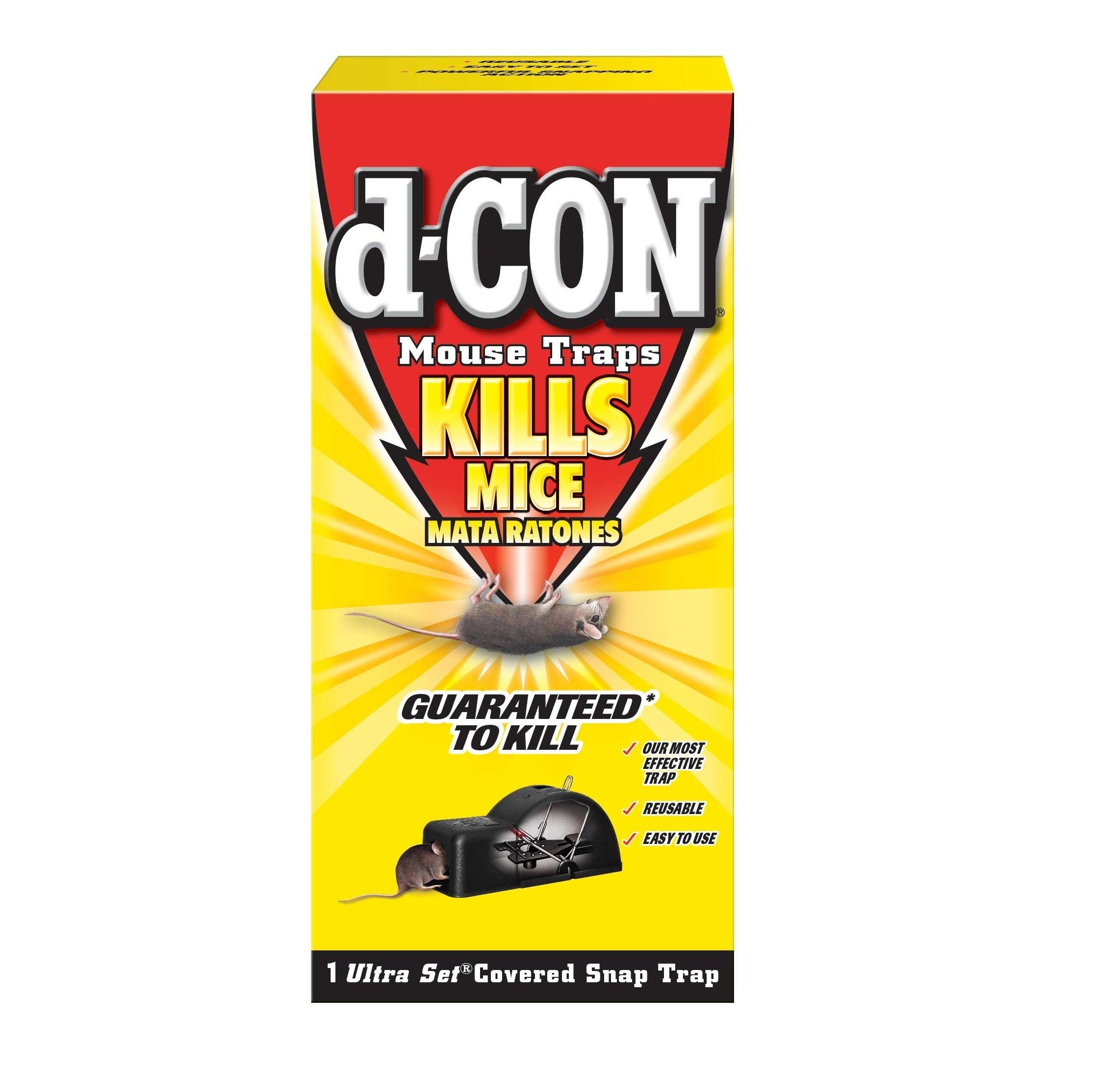d-CON Ultra Set Covered Snap Trap - 1ct/6pk