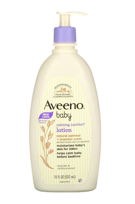 Aveeno Baby Calming Comfort Lotion Lavender & Vanilla Scented - 18oz/3PK