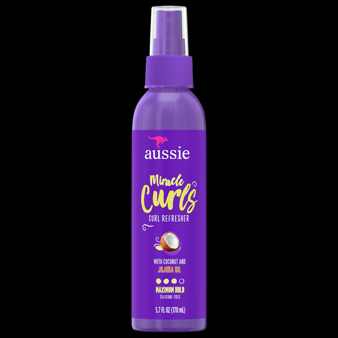 Aussie Miracle Curls Refresher Spray Gel with Coconut & Jojoba Oil - 5.7oz/12pk
