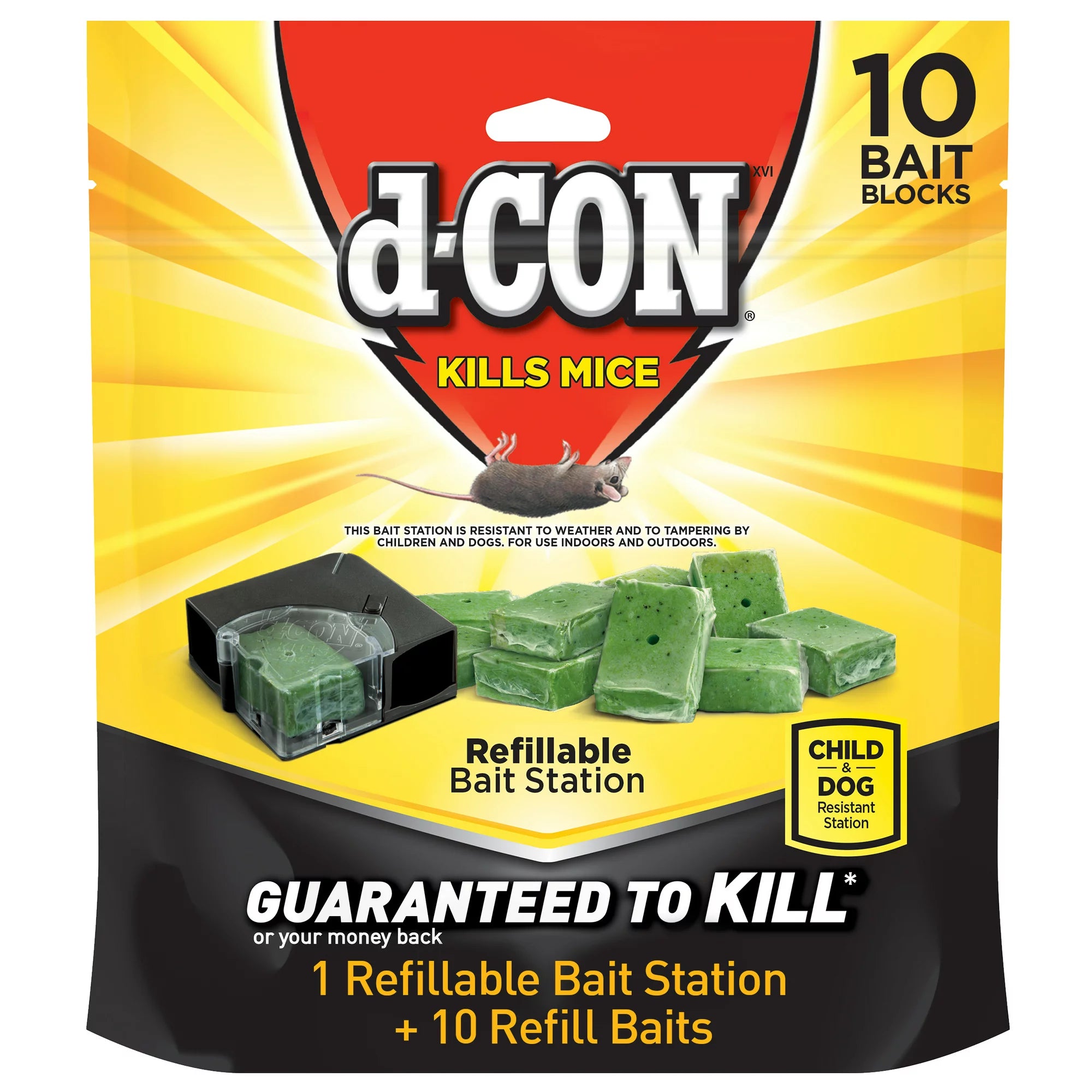 d-CON Bait Station Corner Fit - 10ct/8pk