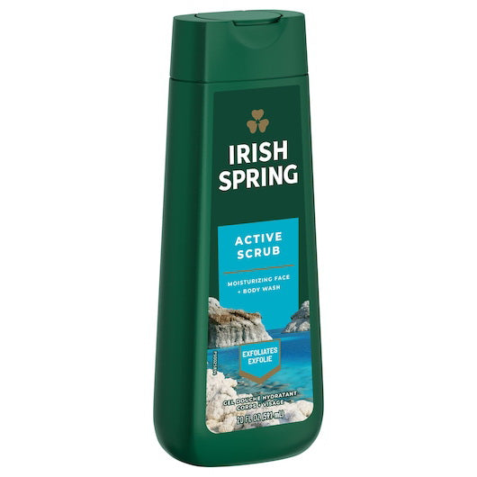 Irish Spring Body Wash Active Scrub - 20oz/4pk