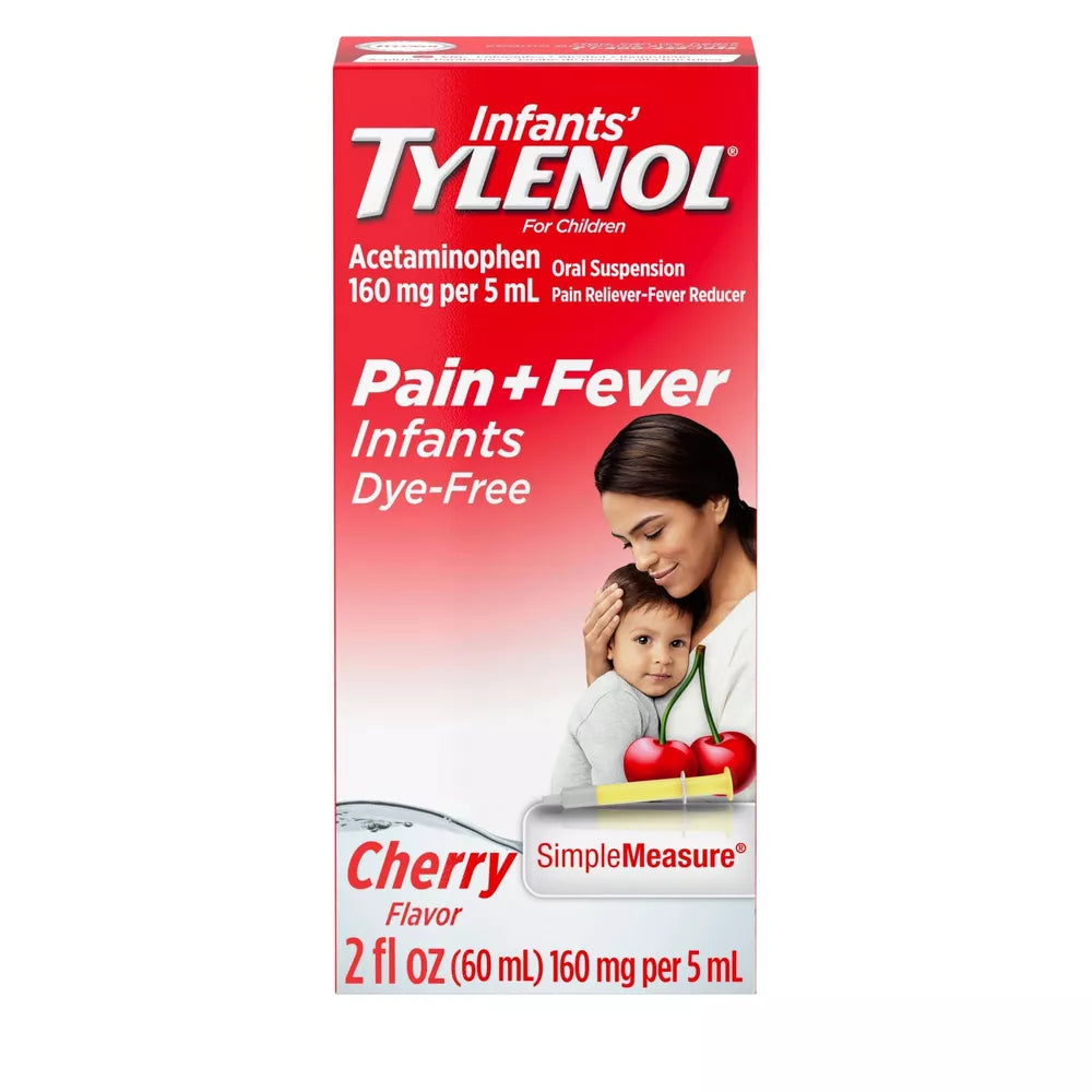 Infants' TYLENOL Pain Reliever & Fever Reducer SimpleMeasure Cherry Flavor Dye Free - 2oz/36pk