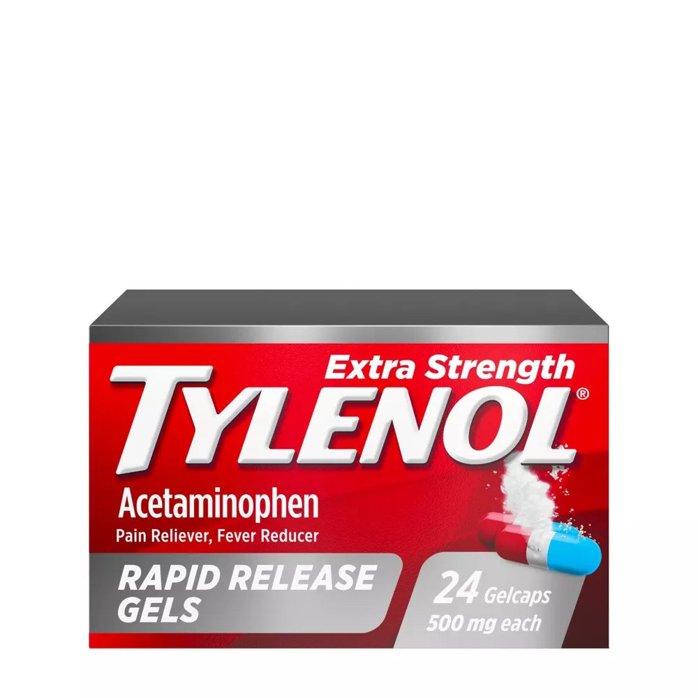 TYLENOL Extra Strength Pain Reliever & Fever Reducer Rapid Release Gelcaps - 24ct/72pk