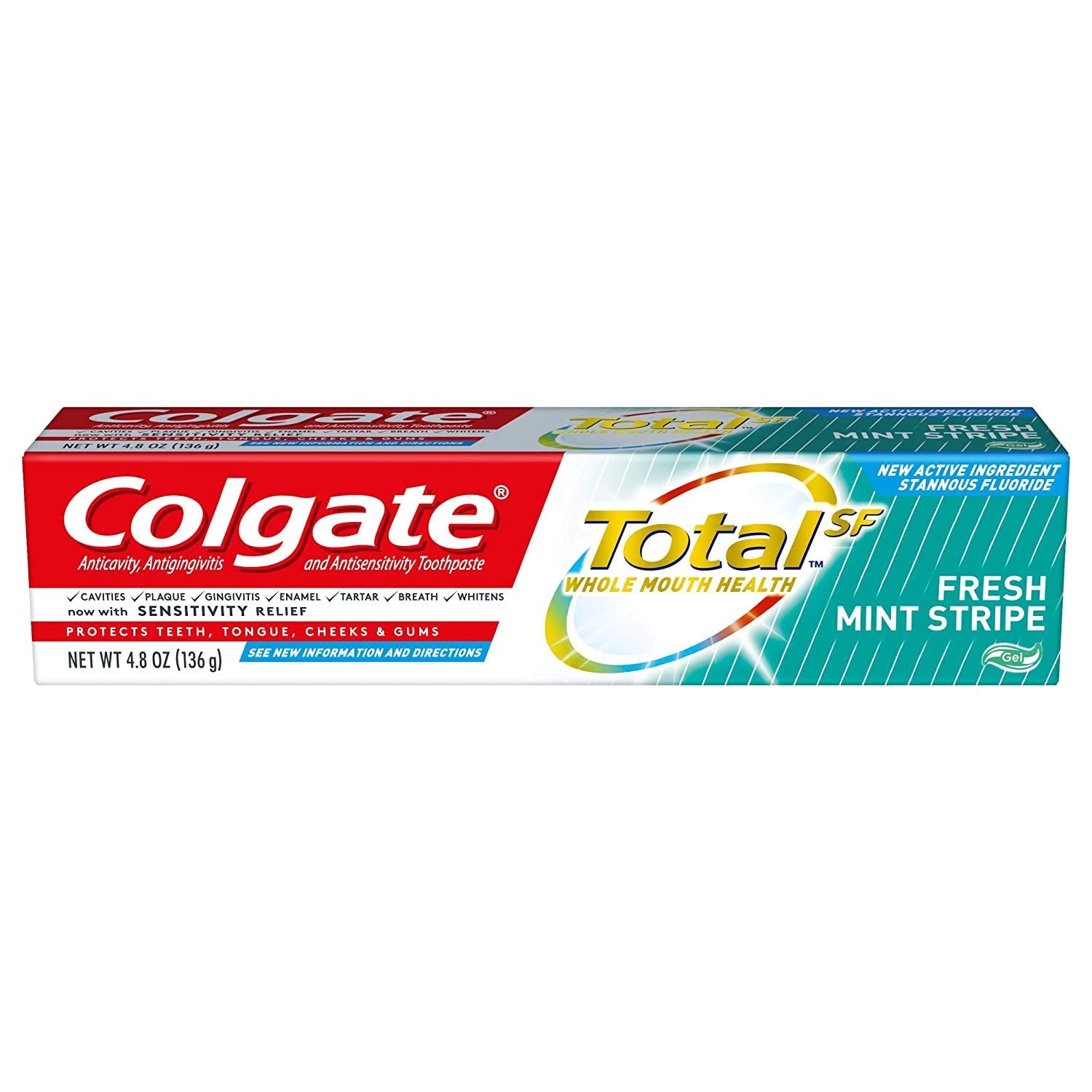 Colgate Total Fresh Mint Stripe - 4.8oz/24pk