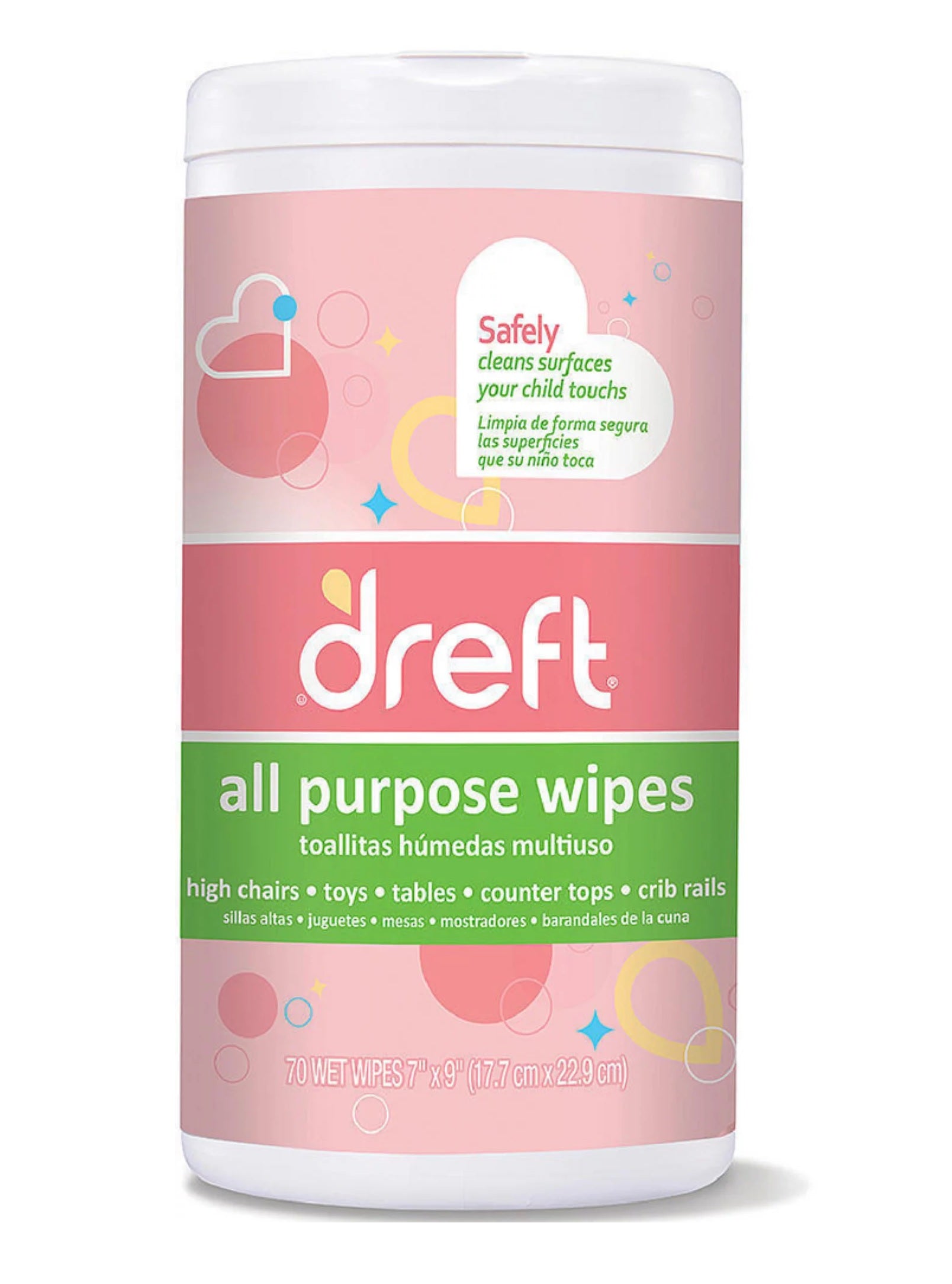 Dreft All Purpose Wipes - 70ct/4pk