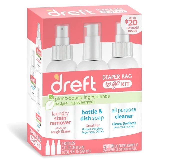 Dreft Diaper Bag To Go Kit - 1ct/6pk