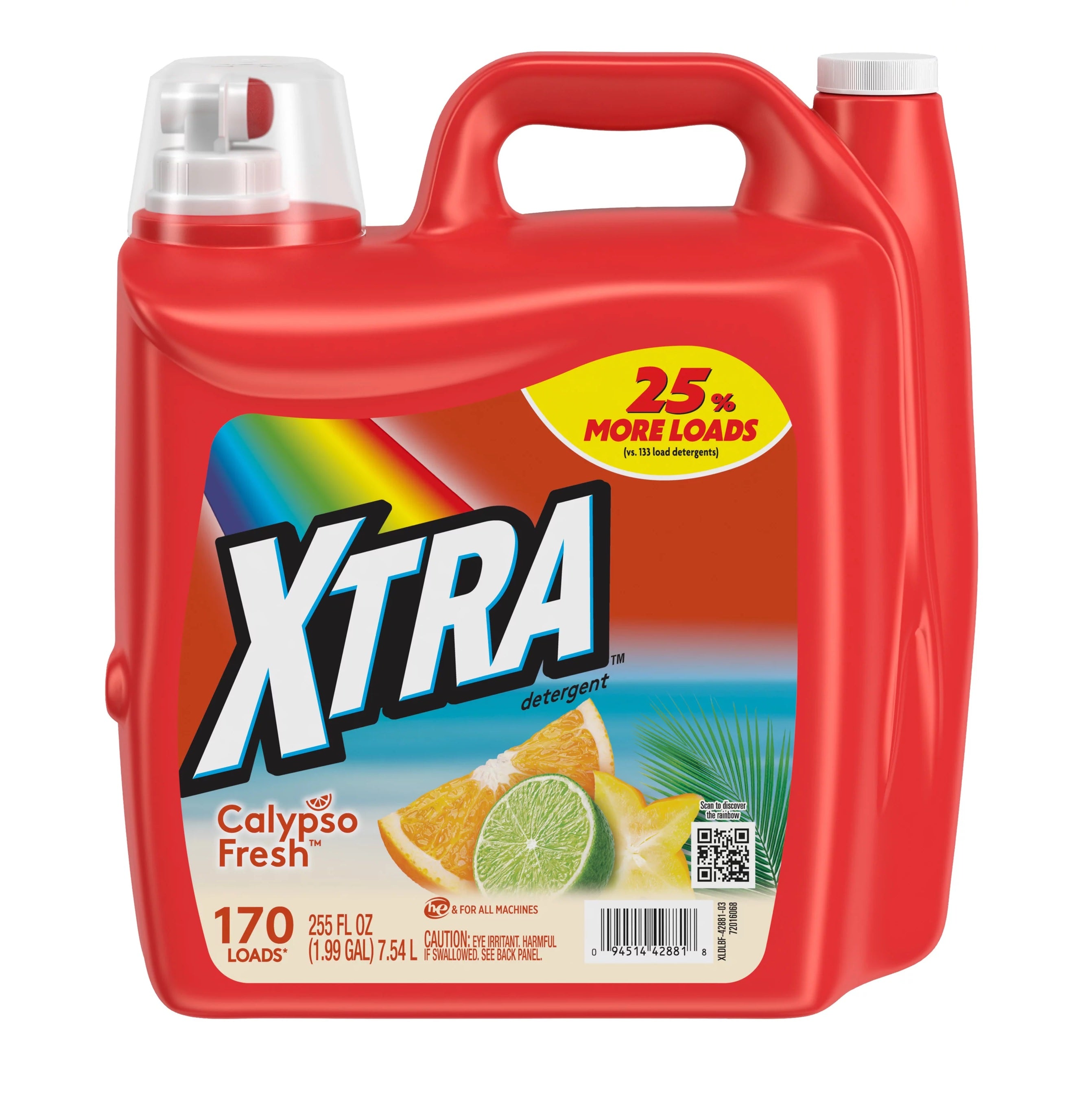 Xtra Liquid Laundry Detergent Calypso Fresh - 255oz/2pk