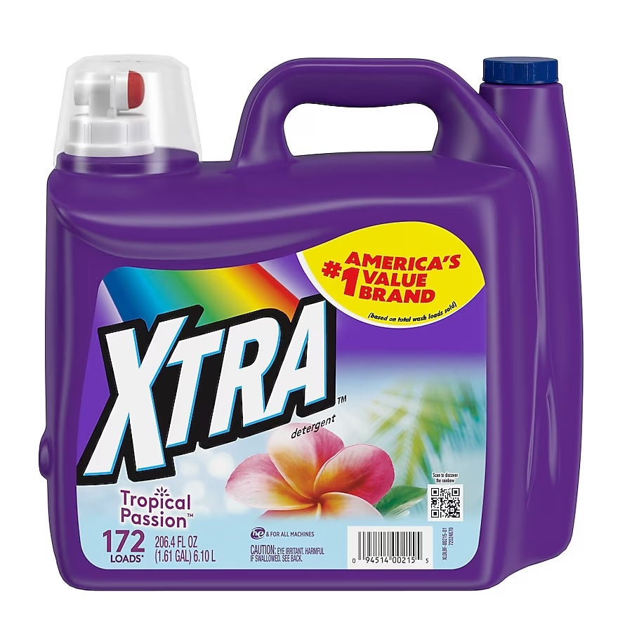 Xtra Liquid Laundry Detergent Tropical Passion - 206.4oz/2pk