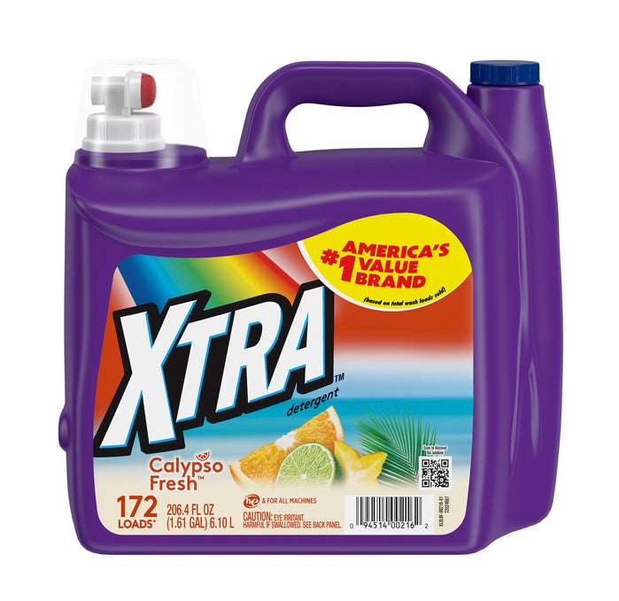 Xtra Liquid Laundry Detergent Calypso Fresh - 206.4oz/2pk