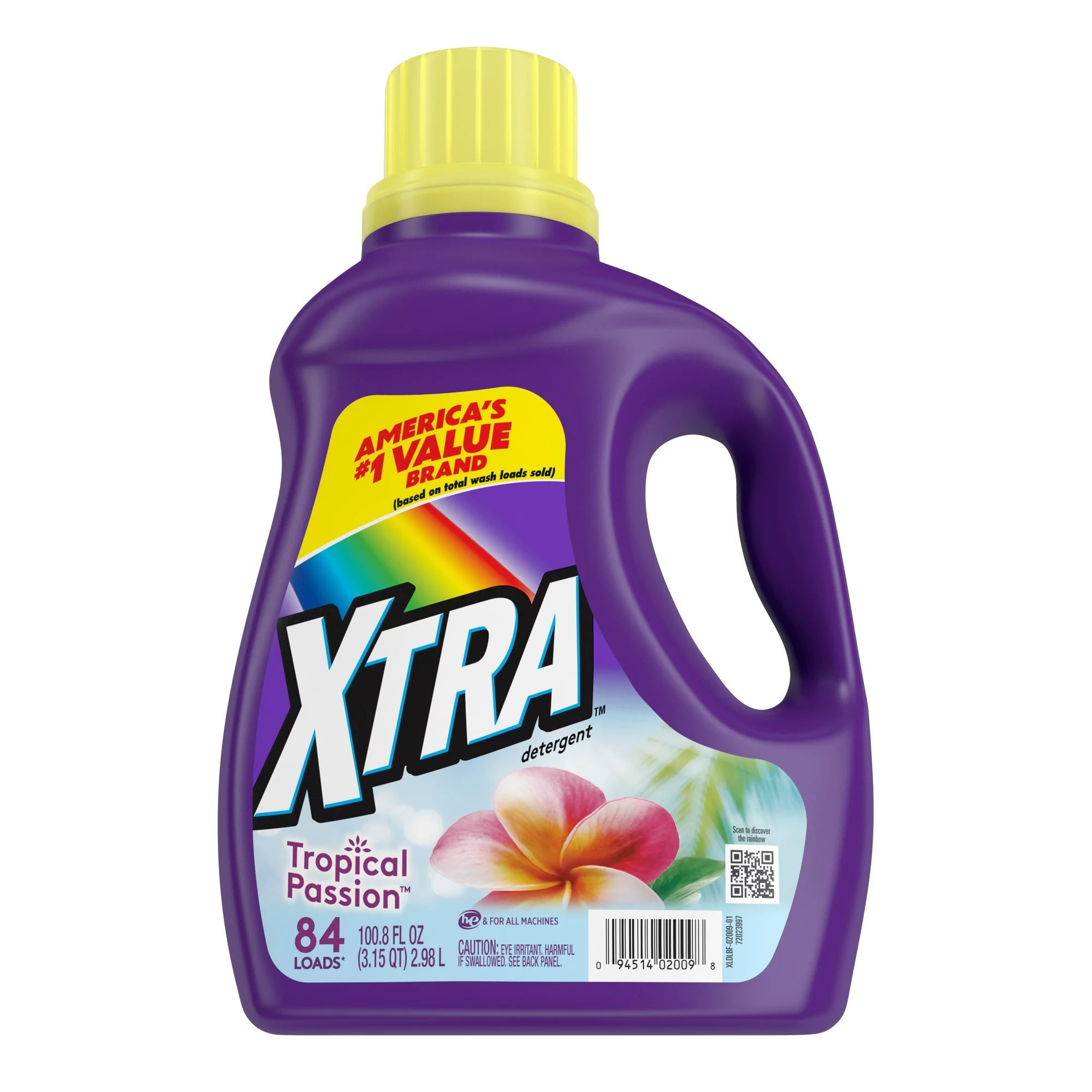 Xtra Liquid Laundry Detergent Tropical Passion - 100.8oz/4pk