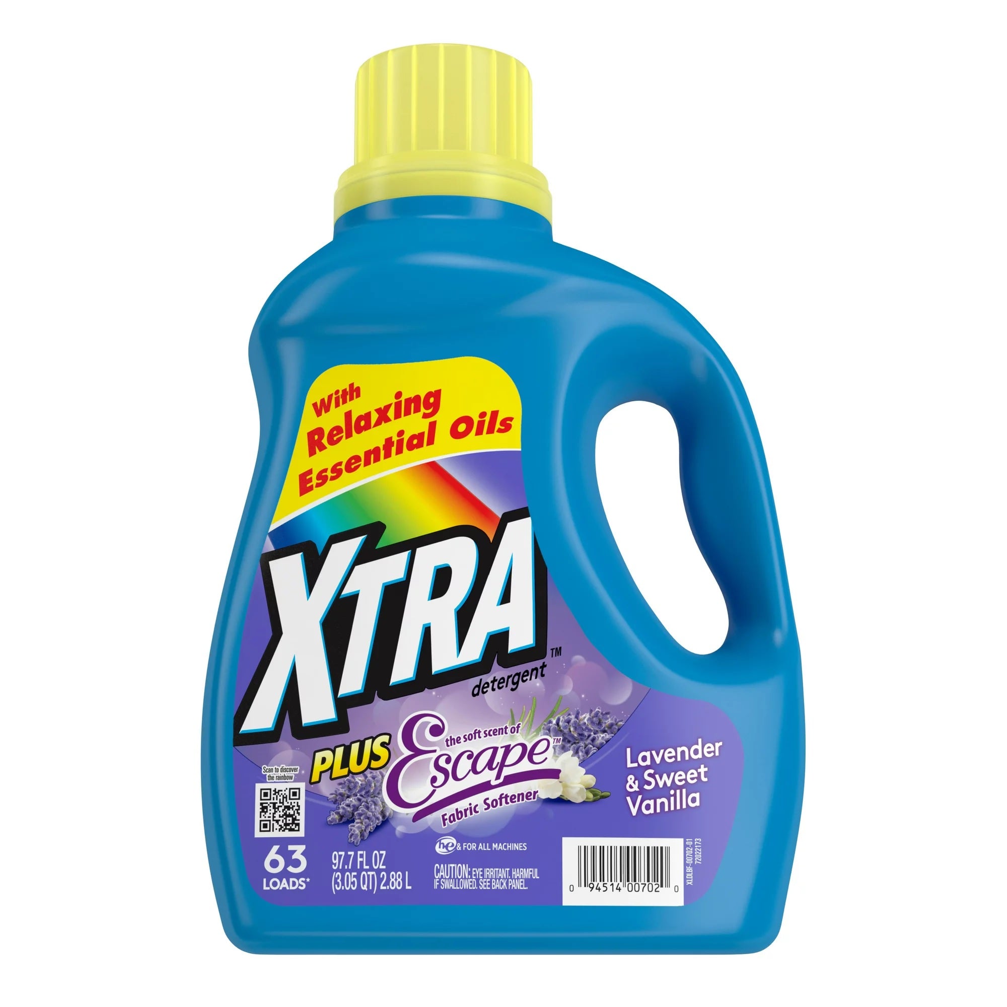 Xtra Liquid Laundry Detergent Plus Scent of Escape - 97.7oz/4pk