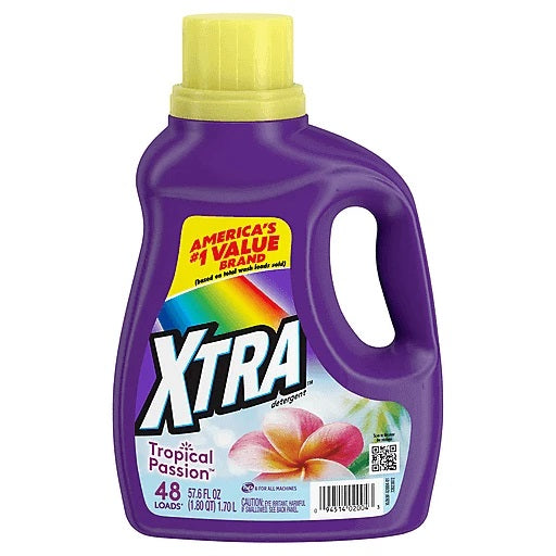 Xtra Liquid Laundry Detergent Tropical Passion - 57.6oz/6pk