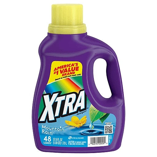 Xtra Liquid Laundry Detergent Mountain Rain - 57.6oz/6pk