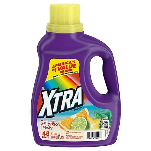 Xtra Liquid Laundry Detergent Calypso Fresh - 57.6oz/6pk