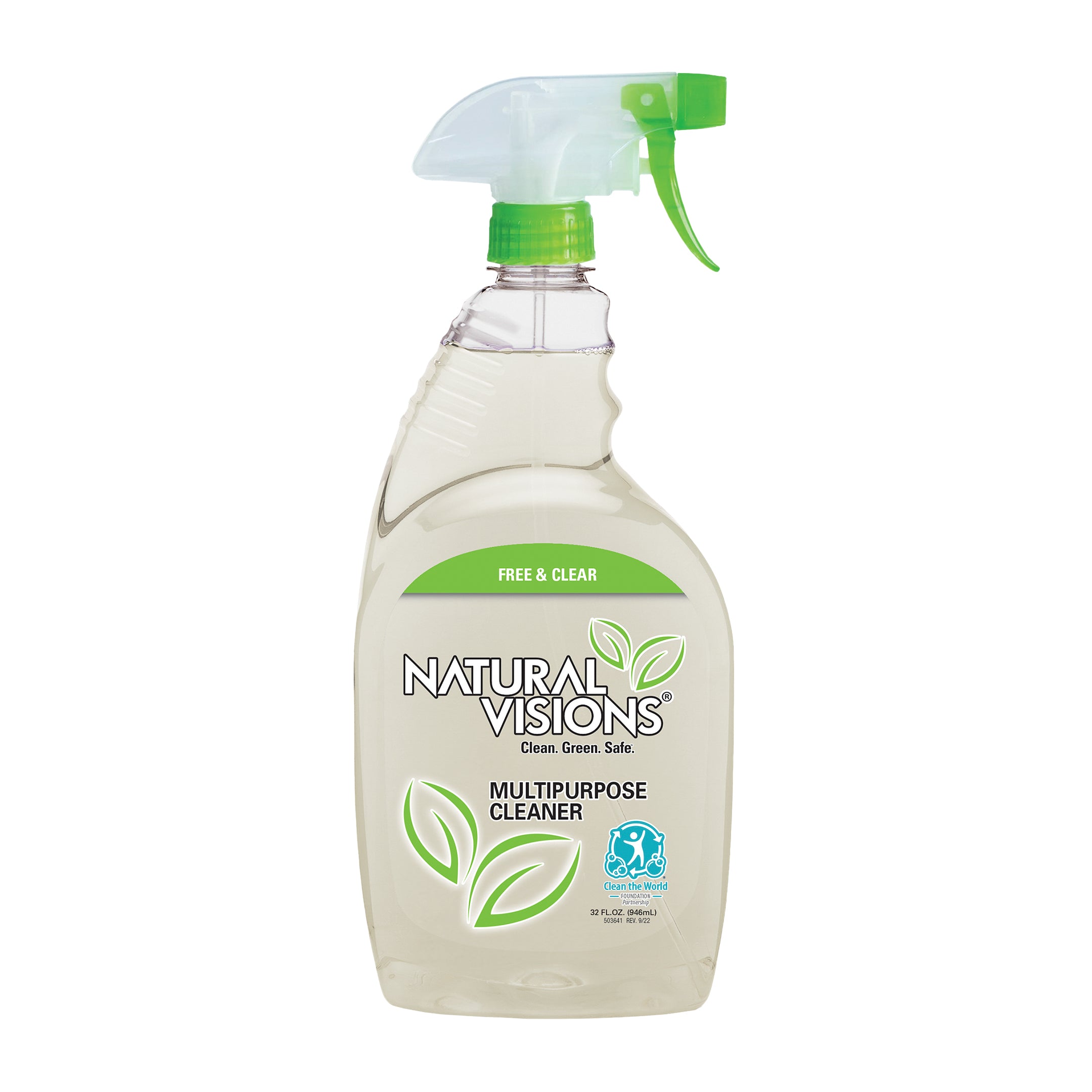 Natural Visions Free & Clear Multipurpose Cleaner - 32oz/6pk