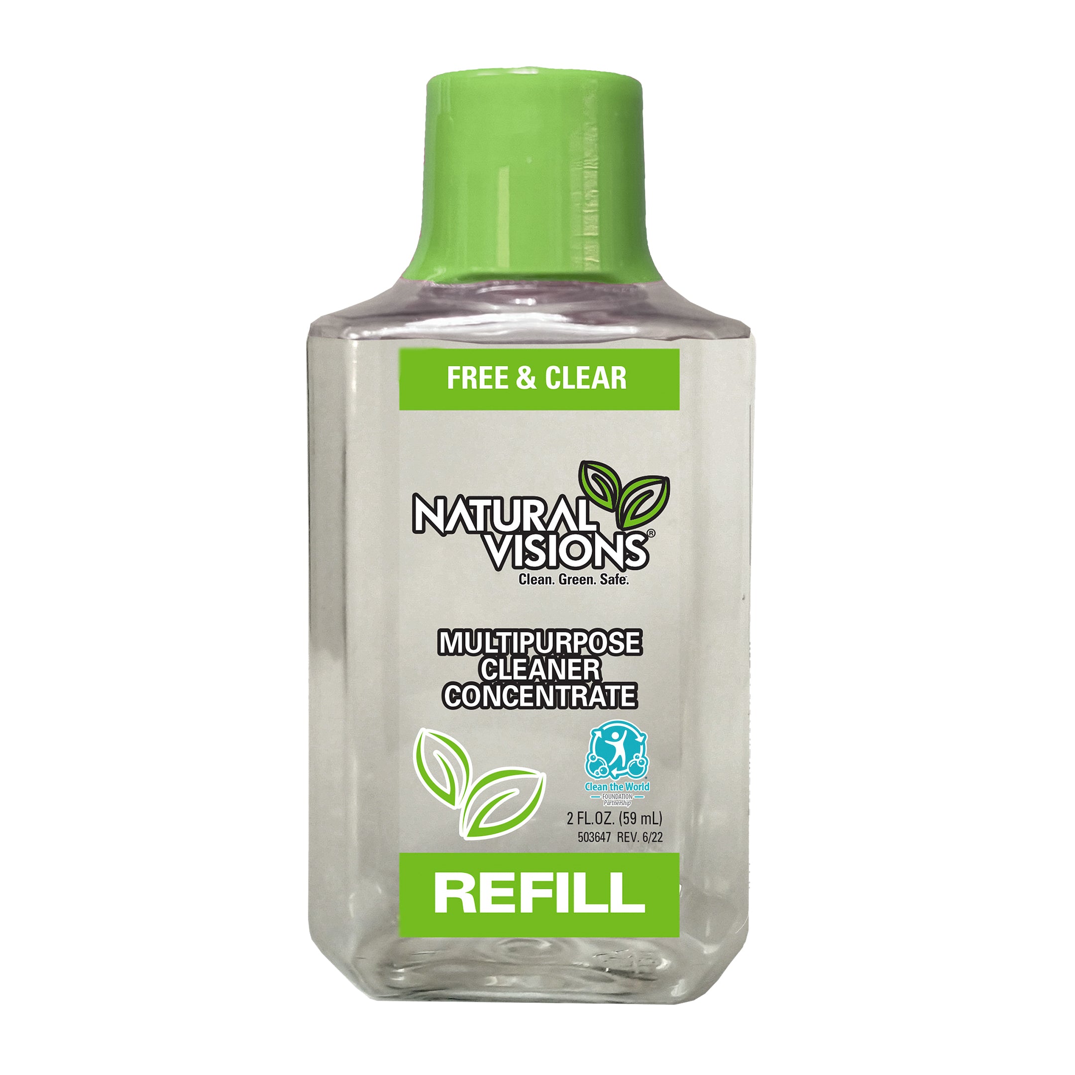 Natural Visions Free & Clear Multipurpose Cleaner Concentrate - 2oz/12pk
