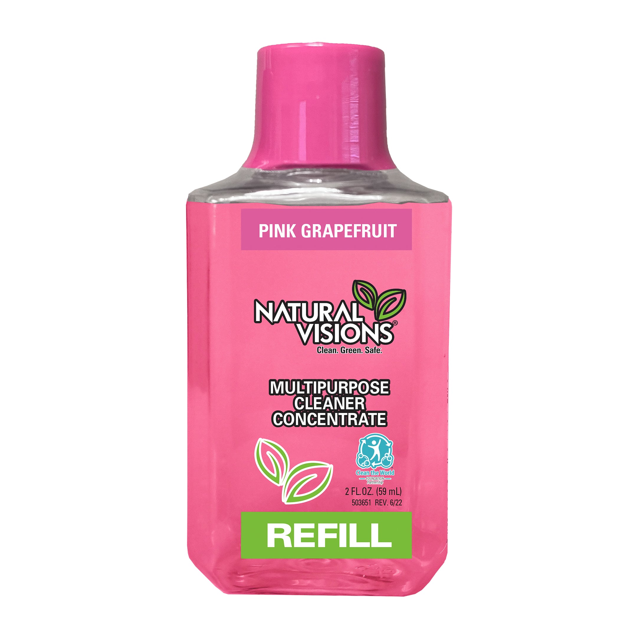 Natural Visions Pink Grapefruit Multipurpose Cleaner Concentrate - 2oz/12pk