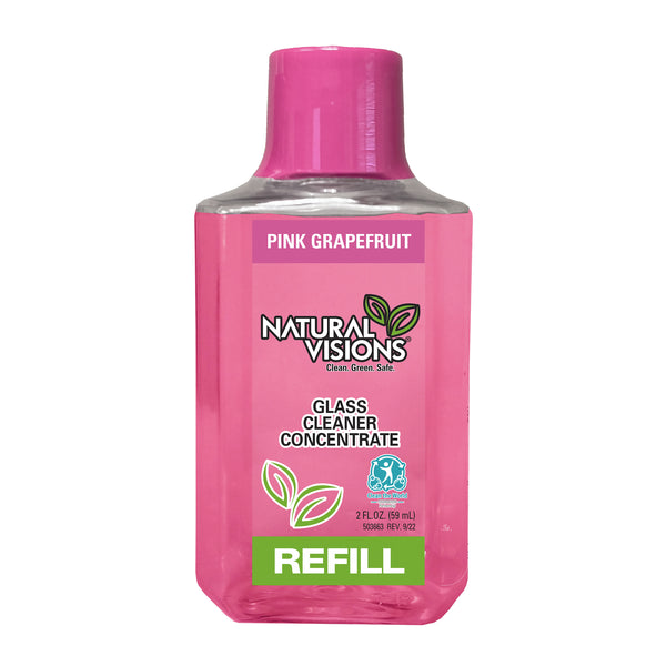 Natural Visions Pink Grapefruit Glass Cleaner Concentrate - 2oz/12pk