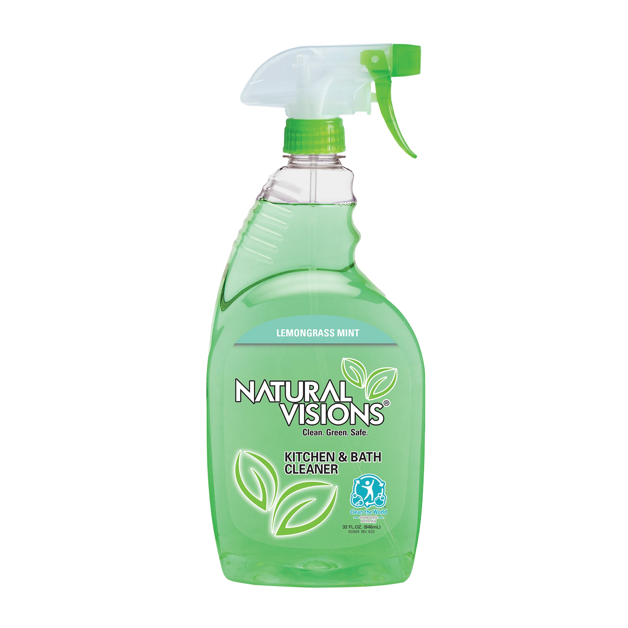 Natural Visions Lemongrass Mint Kitchen & Bath Cleaner - 32oz/6pk