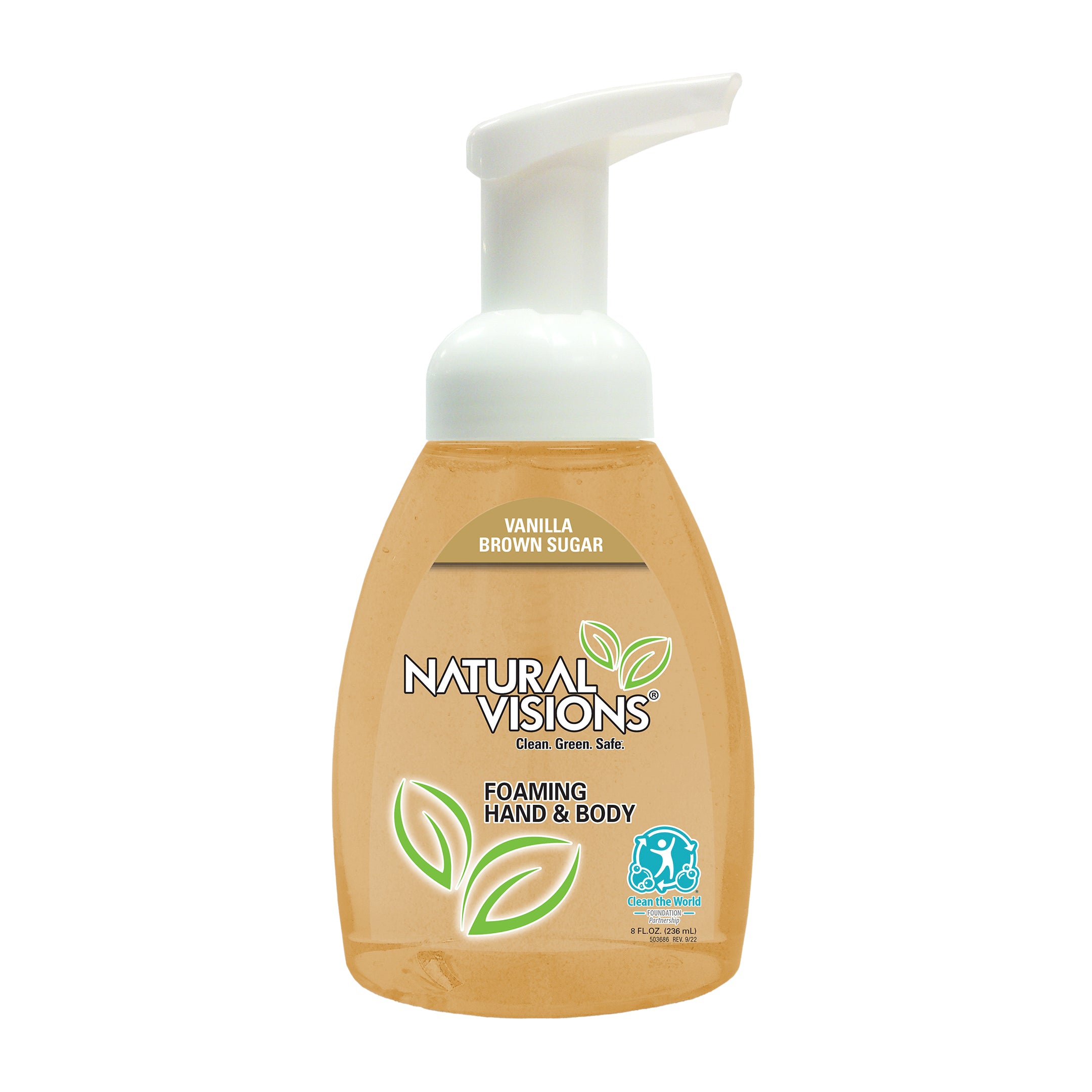 Natural Visions Vanilla Brown Sugar Foaming Hand & Body Soap - 8oz/6pk