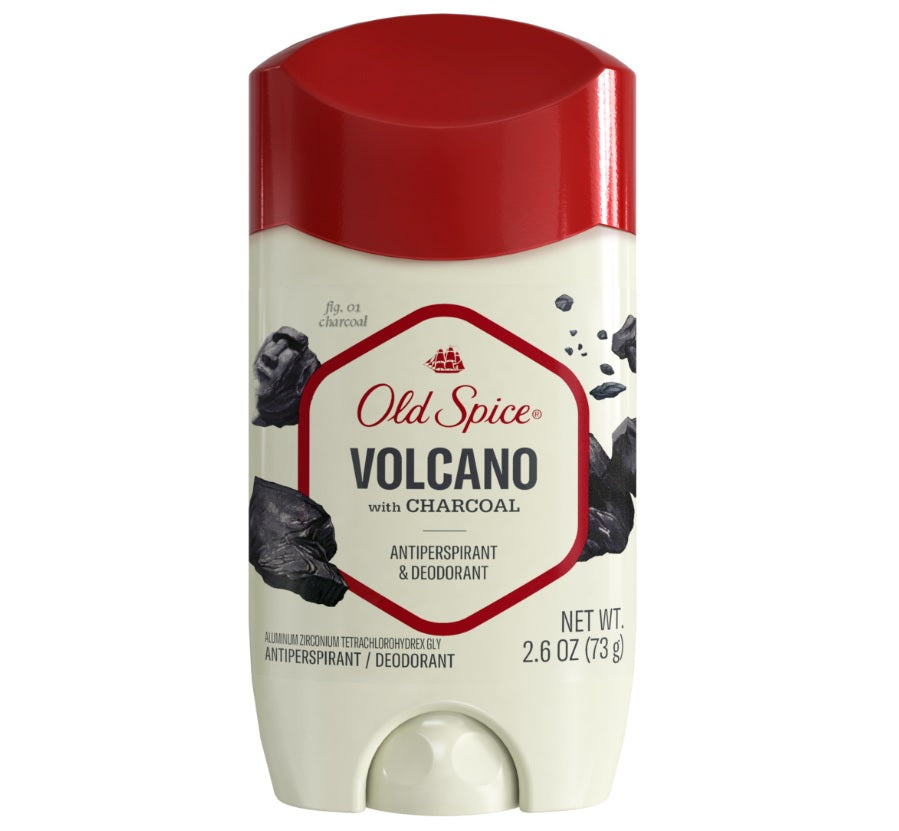 Old Spice Men's Antiperspirant & Deodorant Volcano with Charcoal - 2.26oz/12pk