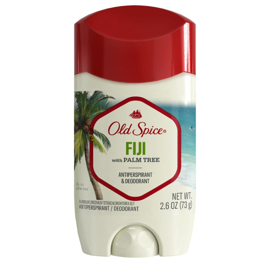 Old Spice Men's Antiperspirant & Deodorant Fiji with Palm Tree - 2.6oz/12pk