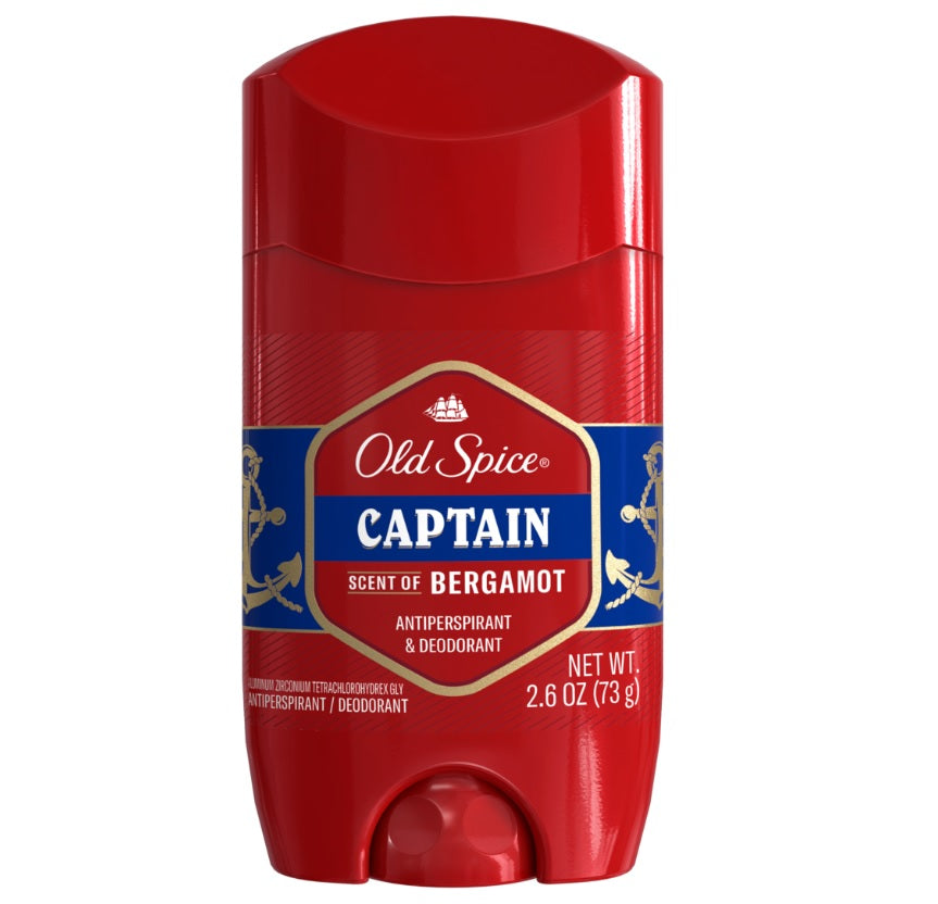 Old Spice Men's Red Collection Antiperspirant & Deodorant Captain Scent - 2.6oz/12pk