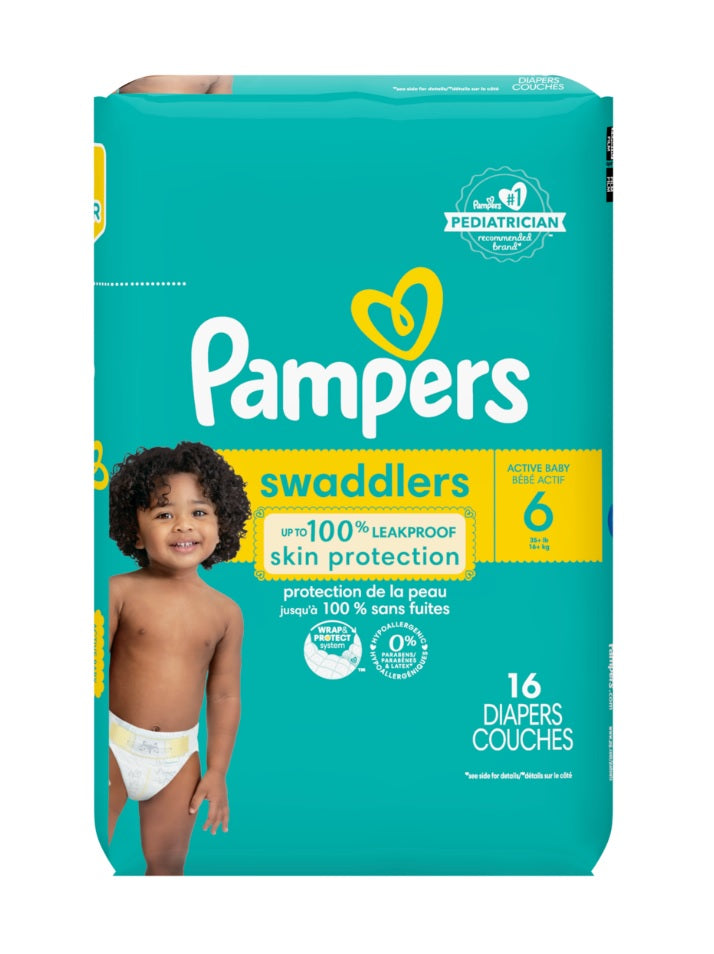 Pampers Swaddlers Active Baby Diaper Size 6 - 16ct/4pk