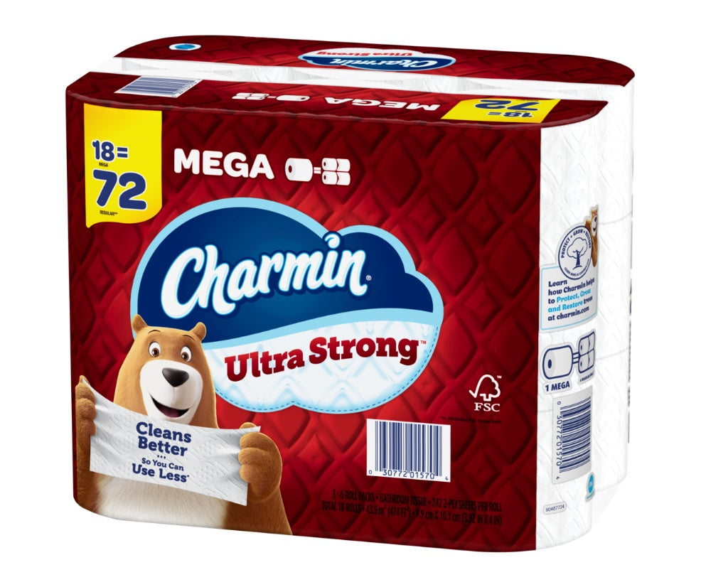 Charmin Ultra Strong Toilet Paper 242 Sheets Per Roll - 18ct/1pk