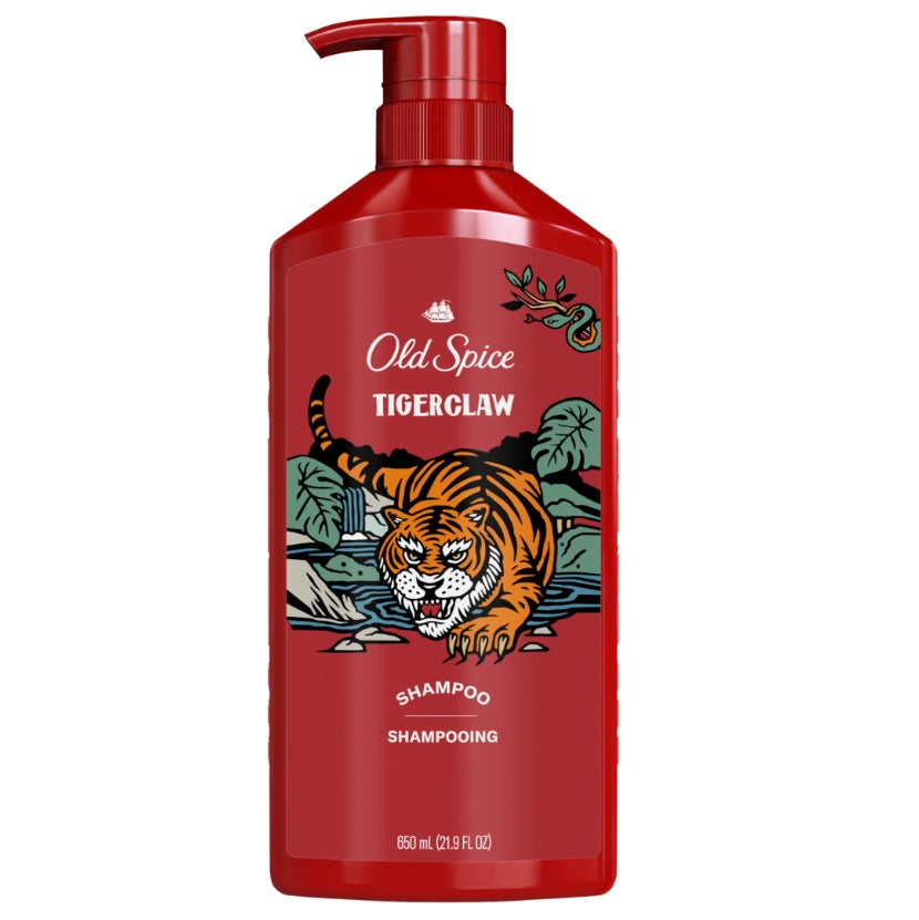 Old Spice TigerClaw Men's Shampoo - 21.9oz/4pk