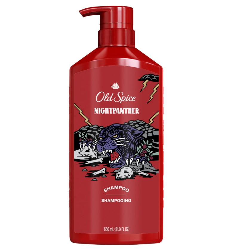 Old Spice Nightpanther Shampoo for Men - 22oz/4pk