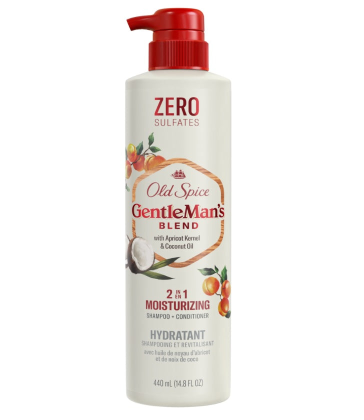 Old Spice Gentlemanâ€™s Blend Apricot Kernel & Coconut Oil 2in1 Moisturizing Shampoo & Conditioner - 14.8oz/4pk