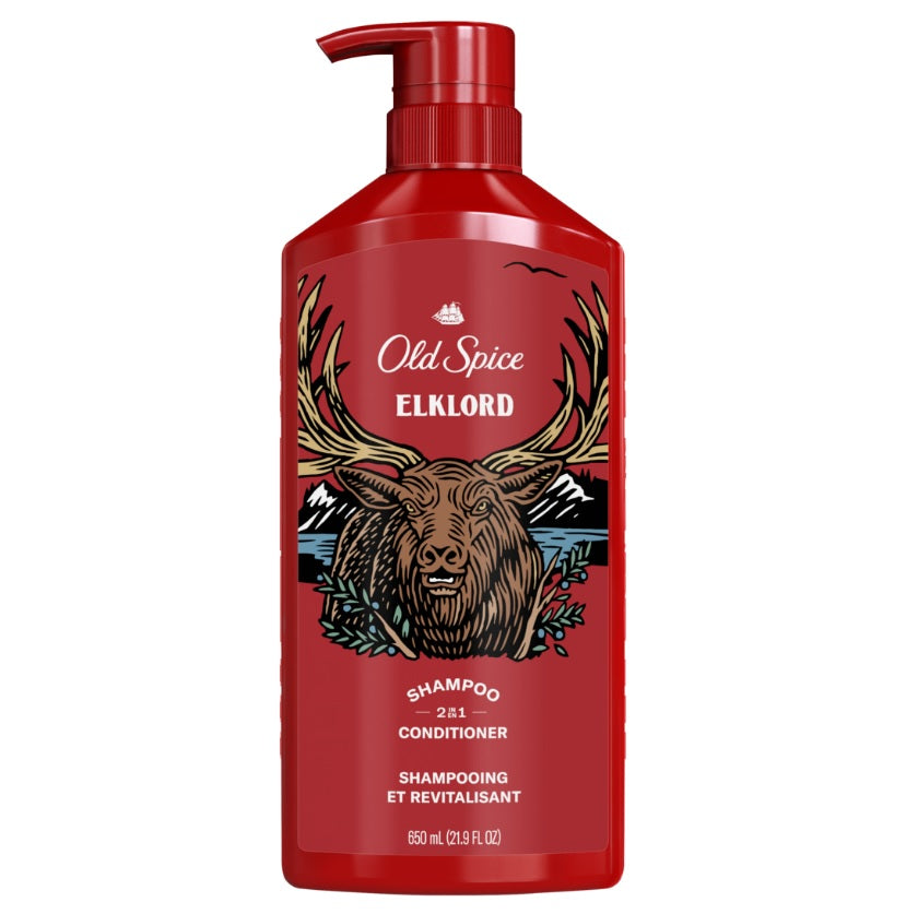 Old Spice Elklord 2in1 Shampoo and Conditioner for Men - 22oz/4pk