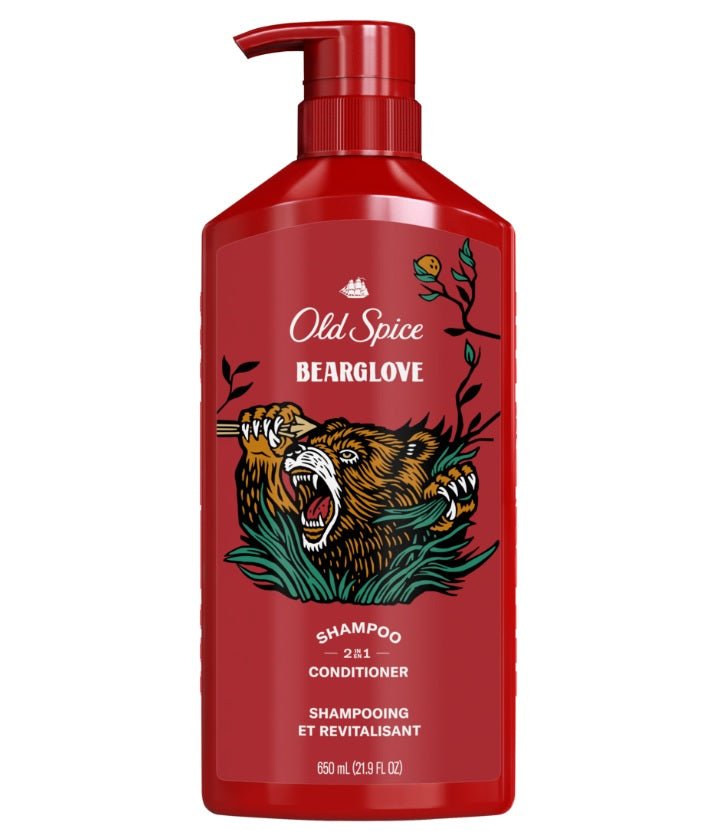 Old Spice Bearglove 2in1 Shampoo and Conditioner for Men - 22oz/4pk