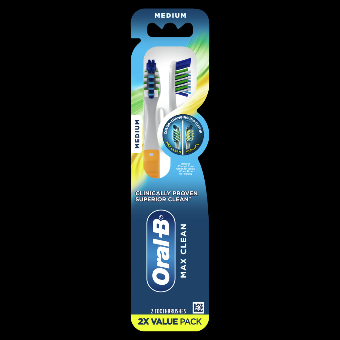 Oral-B CrossAction Max Clean Manual Toothbrush Medium 2ct/72pk