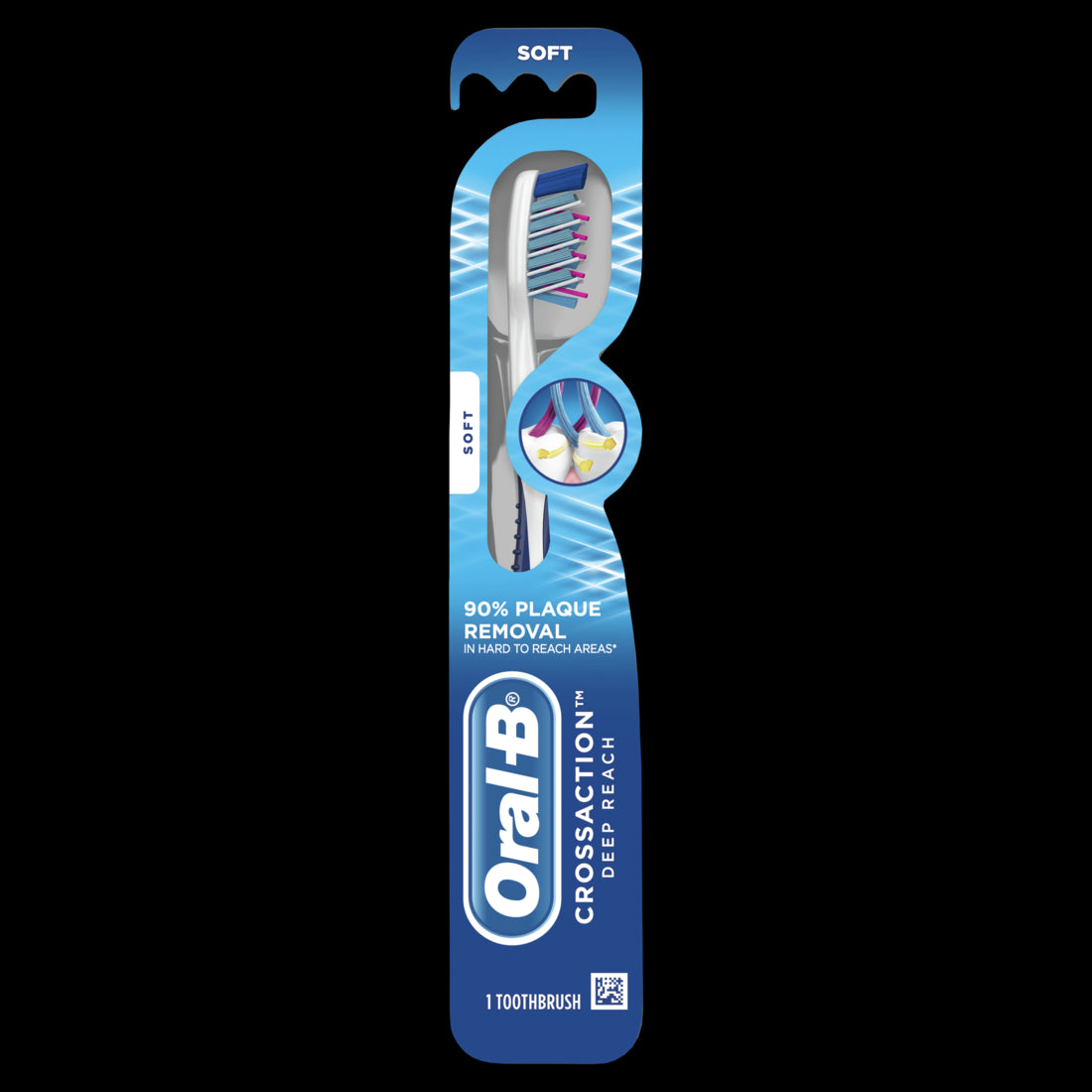 Oral-B CrossAction Deep Reach Manual Toothbrush Soft - 1ct/72pk