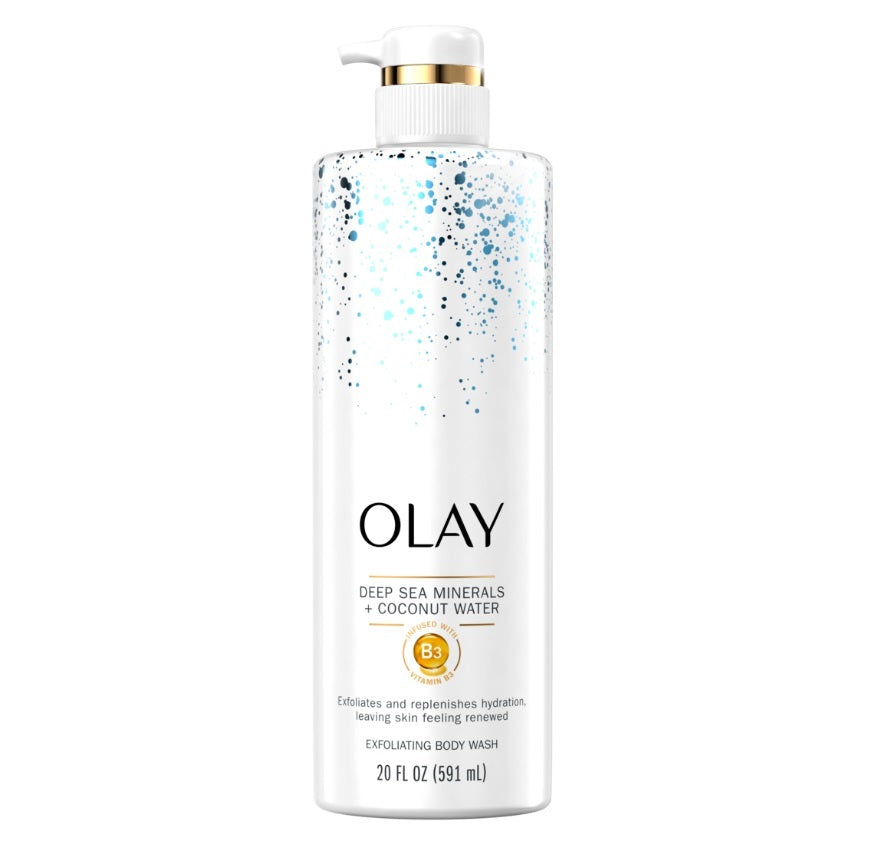 Olay Exfoliating & Revitalizing Body Wash with Himalayan Salt Pink Grapefruit & Vitamin B3 - 20oz/4pk