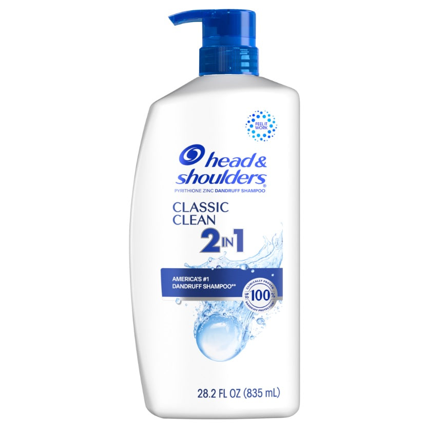 Head & Shoulders 2 in 1 Dandruff Shampoo & Conditioner Classic Clean for Daily Use - 28.2oz/4pk