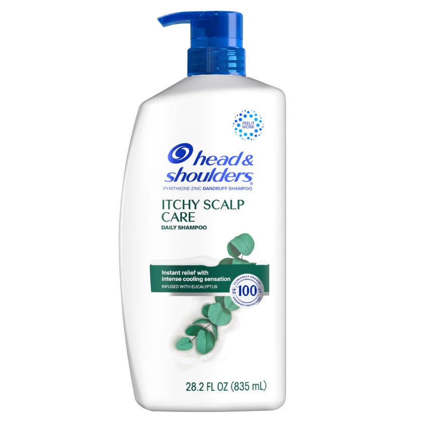 Head & Shoulders Dandruff Shampoo Anti-Dandruff Treatment Itchy Scalp Care Paraben Free - 28.2OZ/4PK