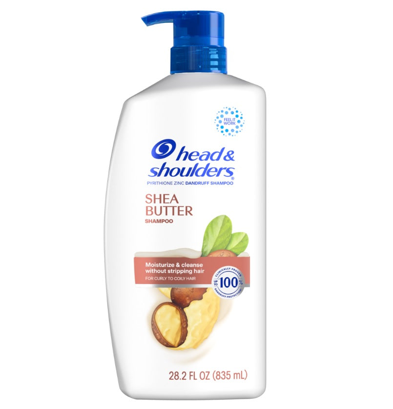 Head & Shoulders Dandruff Shampoo Shea Butter for Daily Use - 28.2oz/4pk