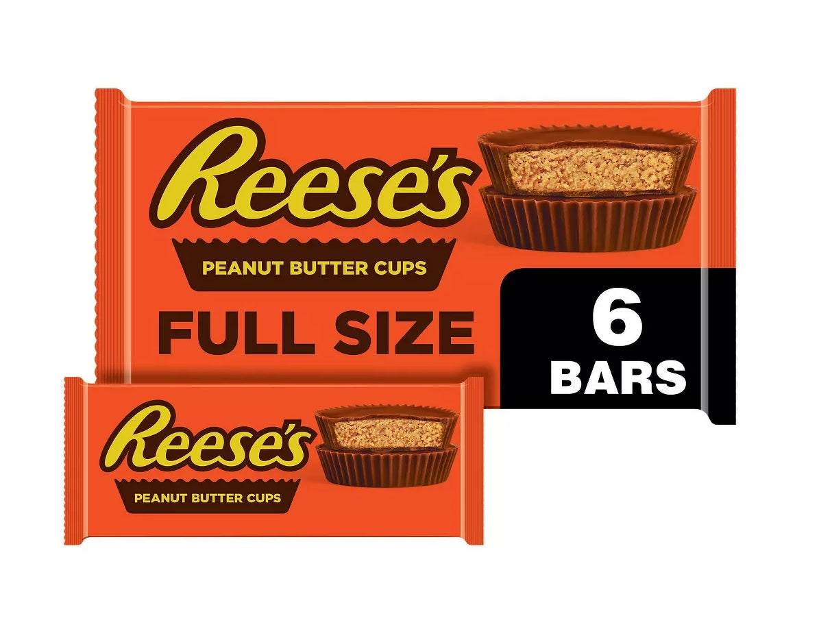 Reese's Milk Chocolate Peanut Butter Cups Candy - 6ct/24pk