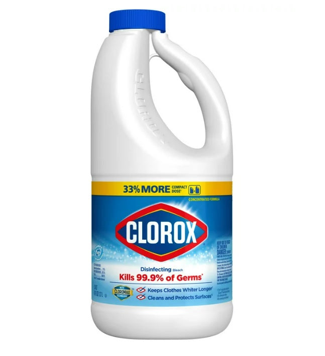 Clorox Original Concentrated Bleach 1.27L - 43oz/6pk