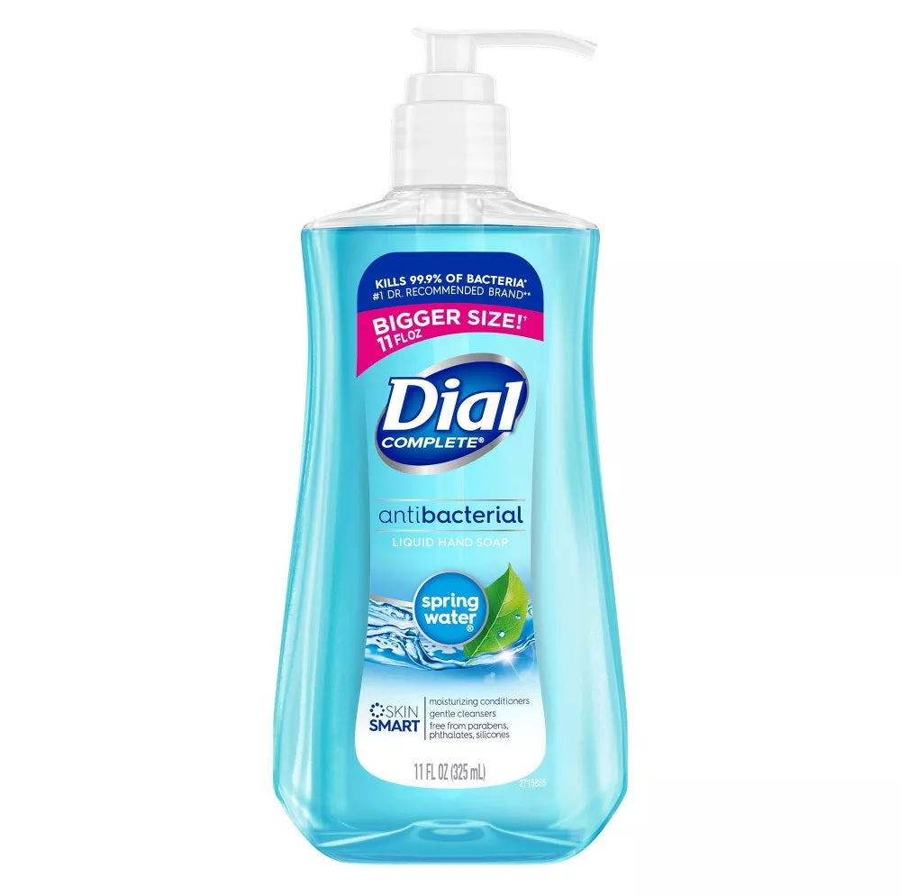 Dial Complete Liquid Hand Soap Spring Water - 11oz/12pk