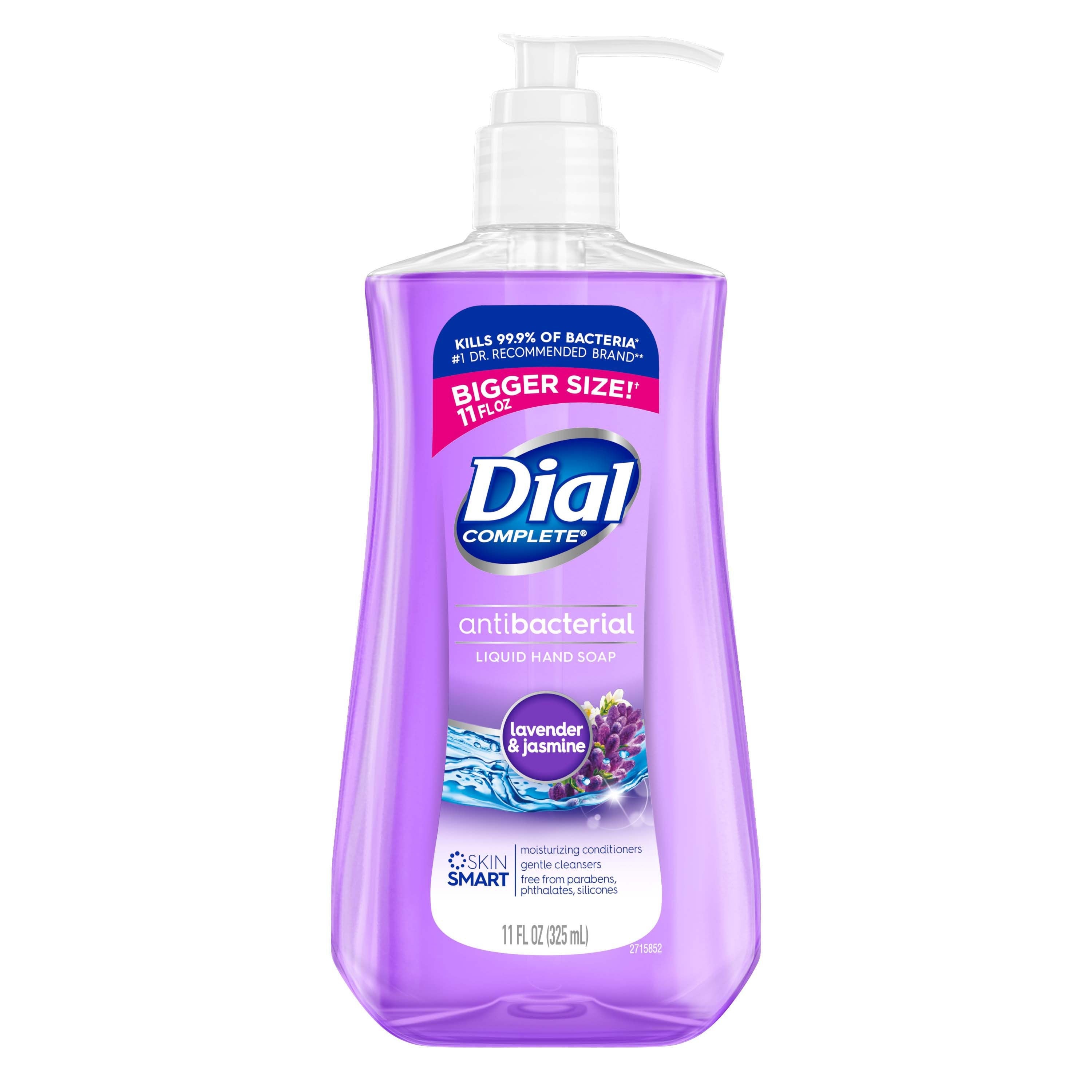 Dial Complete Antibacterial Liquid Hand Soap Lavender & Jasmine - 11oz/12pk